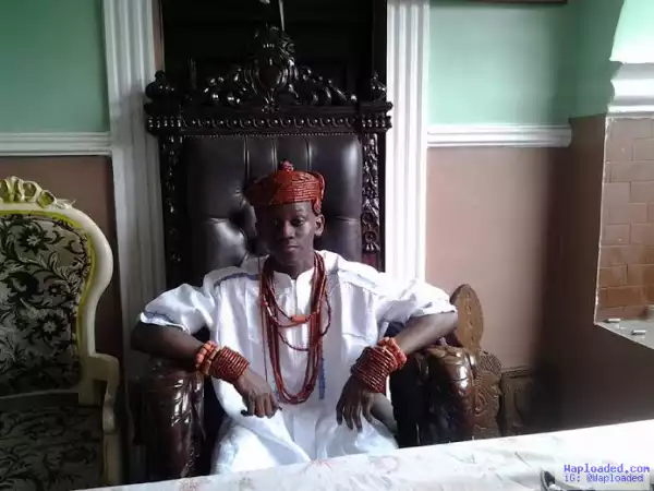 Photos: Elderly Men Bow For 17-Year-Old New Delta State King, Obi Chukwuka Akaeze I